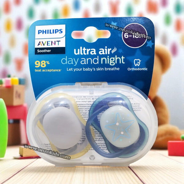 Pack 02 Sucettes Ultra air Day and Night 6–18 mois – AVENT PHILIPS