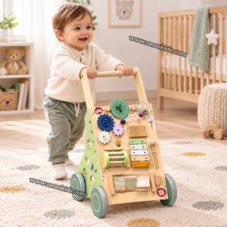 Trotteur Montessori Réglable en Bois