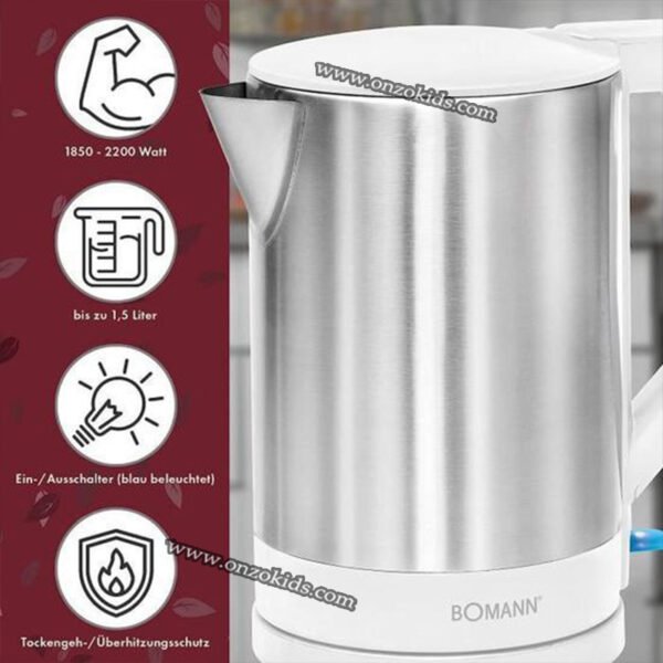 Bouilloire électrique, Préparateur biberon pour bébé – BOMANN – Image 5