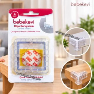 Lot de 4 Protège-coins Transparents - Bebekevi