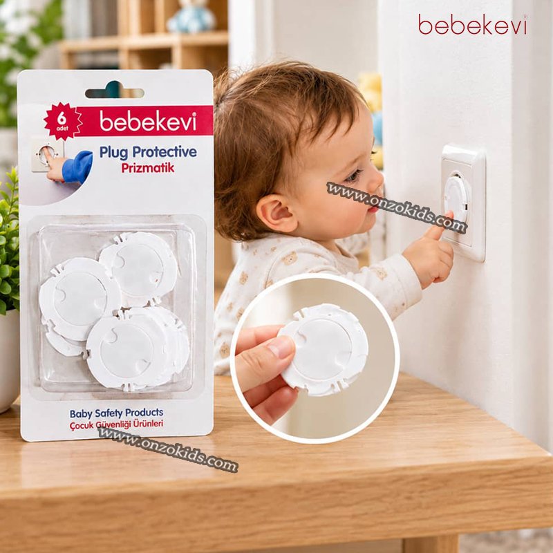 Lot de 6 Protège-prises de Sécurité pour Enfants - Bebekevi