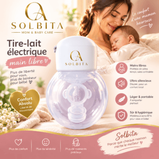 Tire lait électrique main libre Bloom - Solbita