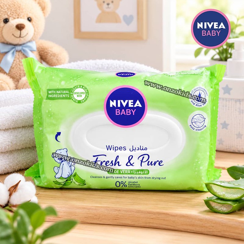 Lingettes Fresh & Pure 63 Pcs pour Bébe - Nivea