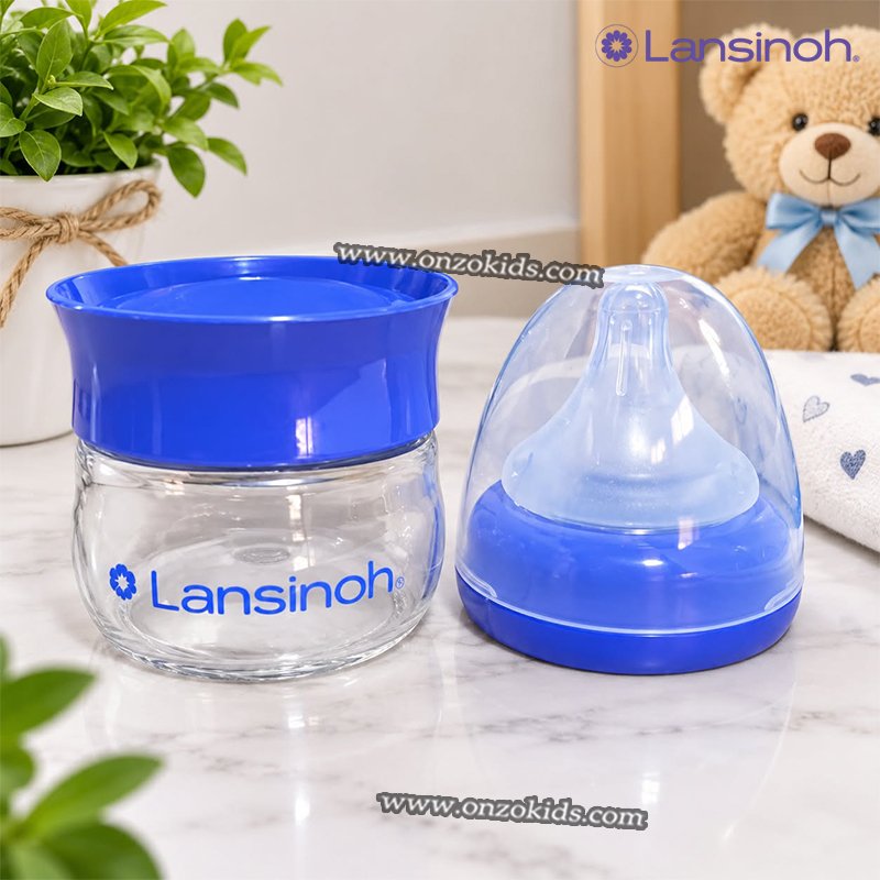 Biberon en plastique 0m+ 60 ml - Lansinoh – Image 2