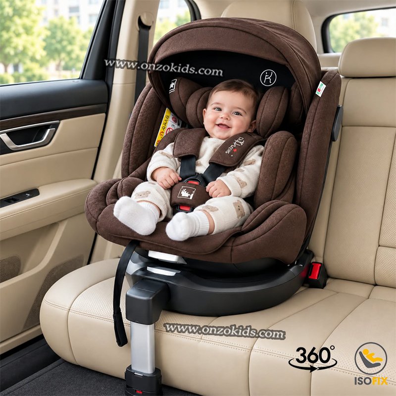 Siège Auto ISOFIX pivotant 360° Avec Bras De Fixation 0-36 kg – Kattrie