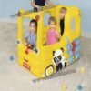Parc de jeux en forme de bus scolaire gonflable