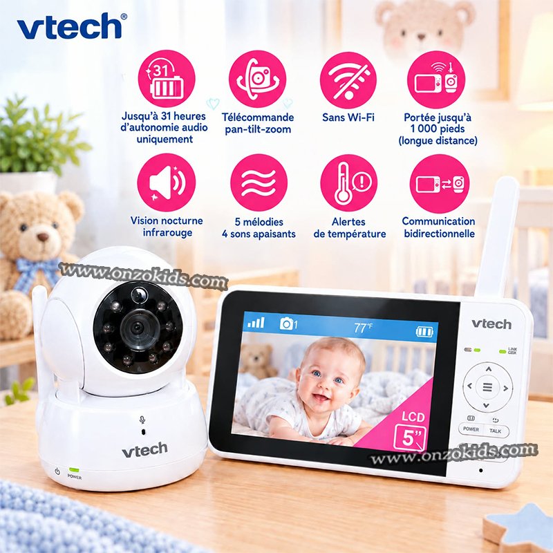 Babyphone vidéo, Avec écran et Caméra Pour Bébé - Vtech – Image 2