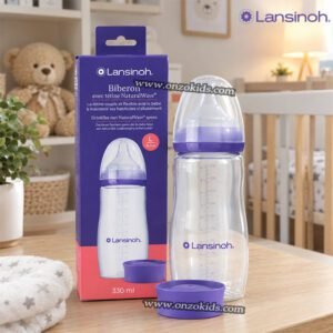 Biberon en plastique 6m+ 330 ml - Lansinoh