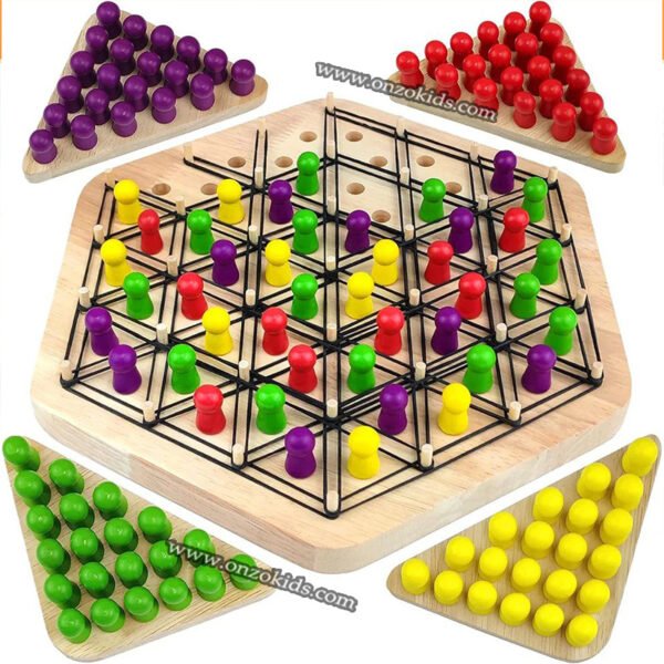 Jouet de stratégie d'échecs triangulaire pour enfant – Image 2
