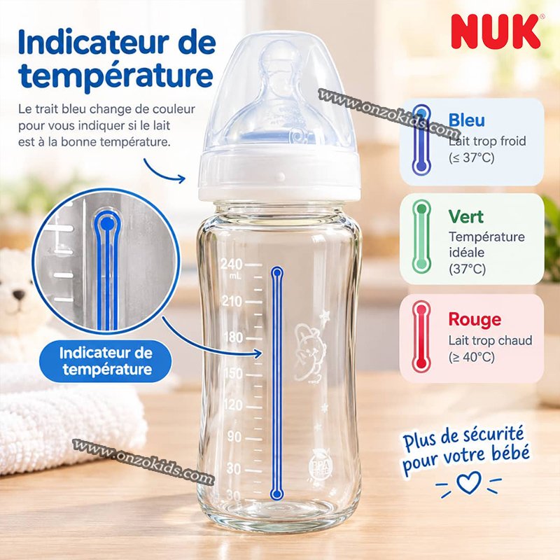 Biberon en Verre First Choice 240 ml - Nuk – Image 2