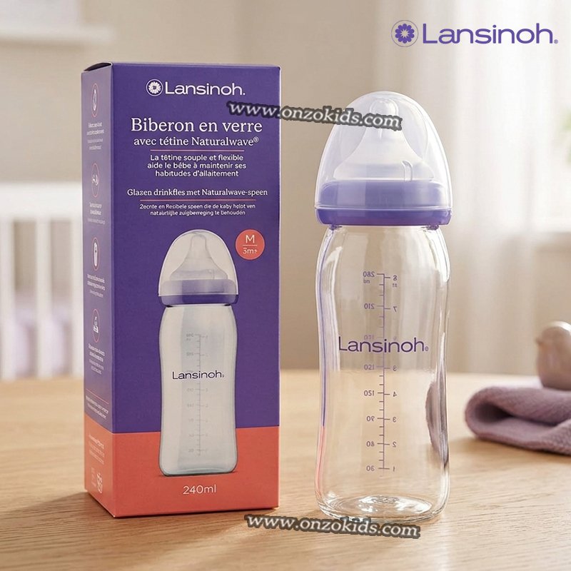 Biberon en Verre 3m+ 240 ml - Lansinoh