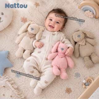 Lapidou Lapin en peluche pour bébé - Nattou