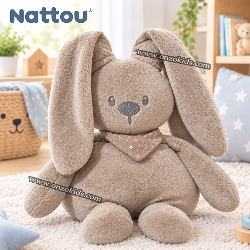 Lapidou Lapin en peluche pour bébé - Nattou – Image 2