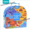 Puzzle pour enfant style carte géographique 100 Pcs – Image 3