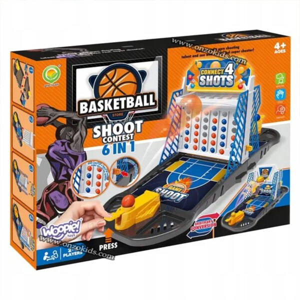 Jeu deSociété Mini-Basket 6en1 – Image 3