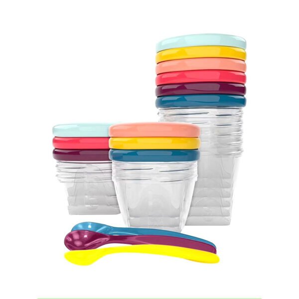 Ensemble de 12 boîtes hermétiques + 3 cuillères souples-BABYMOOV – Image 4