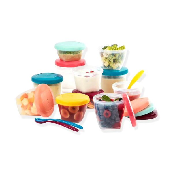 Ensemble de 12 boîtes hermétiques + 3 cuillères souples-BABYMOOV – Image 5