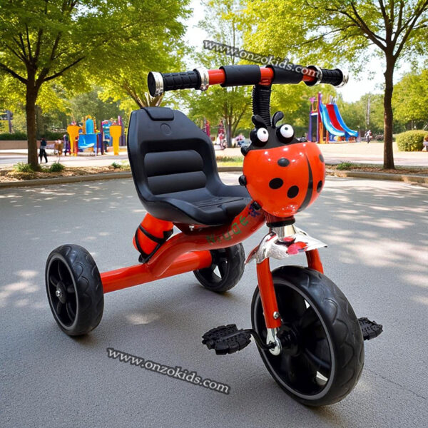Tricycle bébé coccinelle avec gourde – Image 2