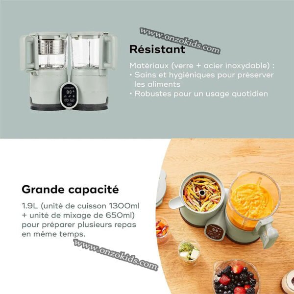 Robot Cuiseur 4en1 Bébé Nutribaby Glass - Babymoov – Image 7