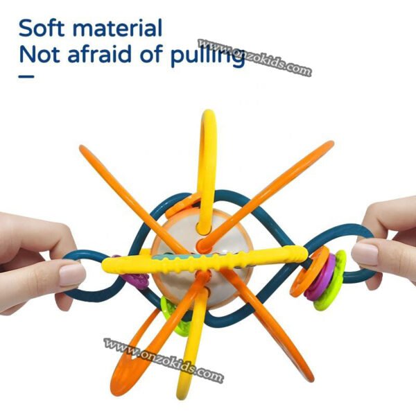 Silicone Hochet Et Boule De Dentition Sensorielle Bébé-Huanger – Image 5