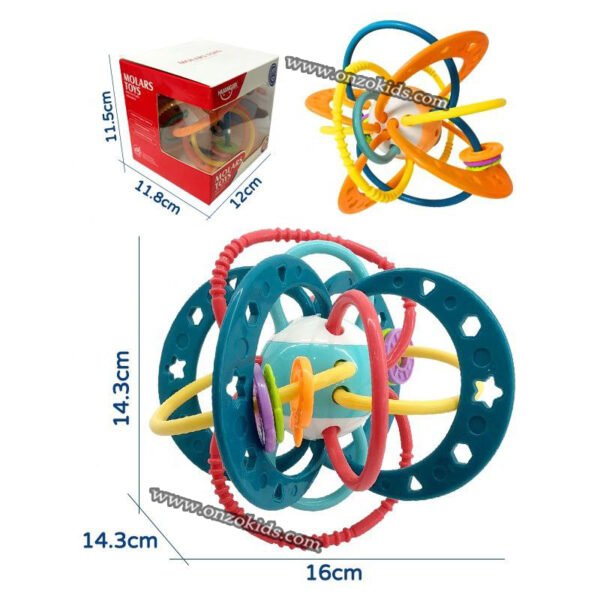 Silicone Hochet Et Boule De Dentition Sensorielle Bébé-Huanger – Image 6