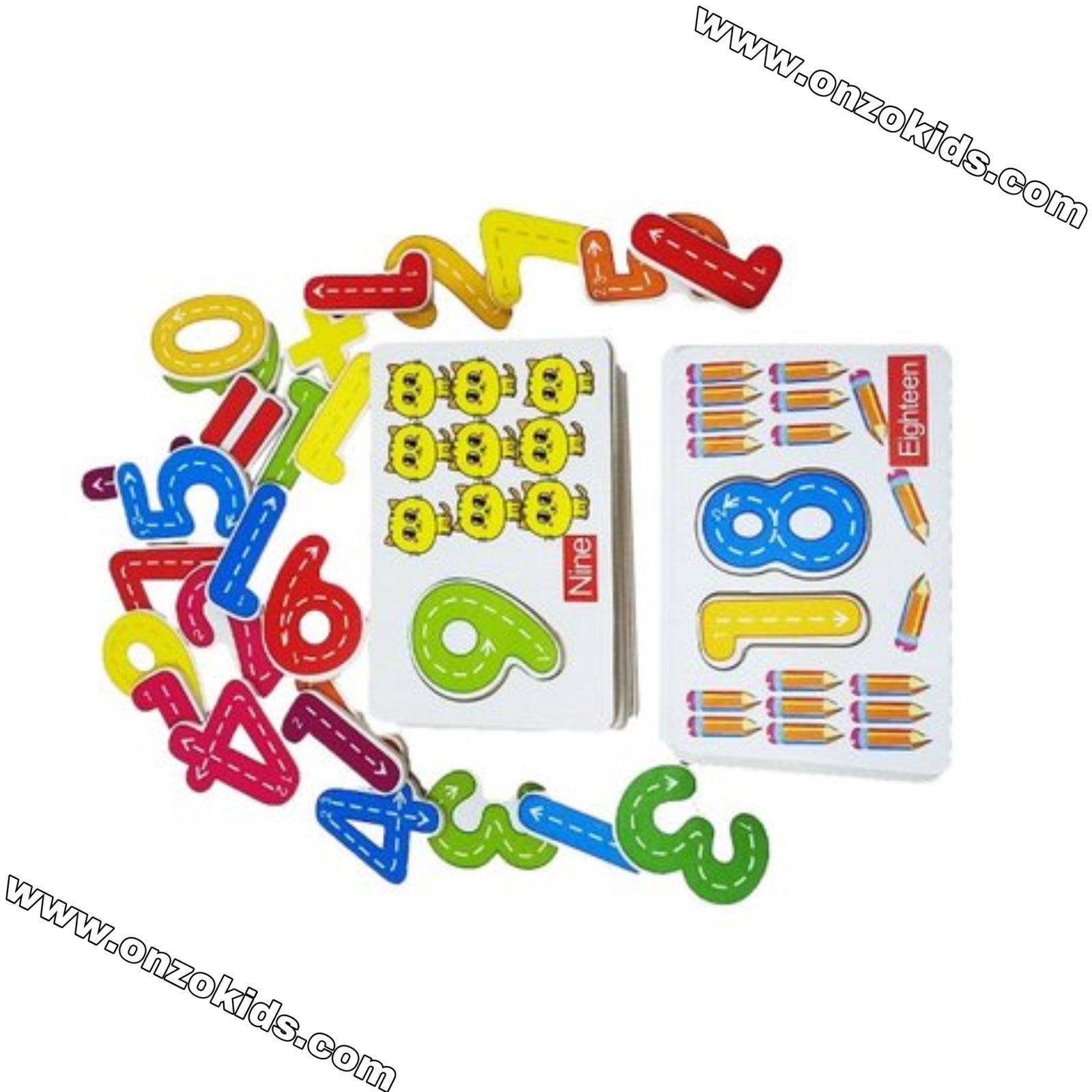 Cartes Numérotées En Bois Pour Enfants – Image 2
