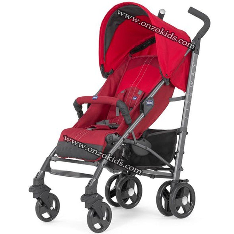 Poussette chicco rouge et grise on sale