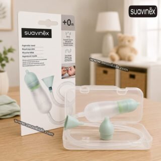 Aspirateur Nasal Bébé Avec Embout en Silicone et Boîte de Rangement – Suavinex