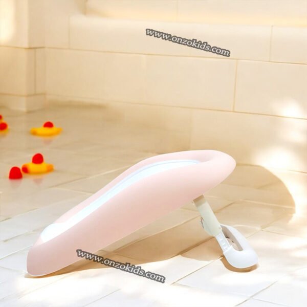 Baignoire pliable avec support réglable pour bébé – Image 7