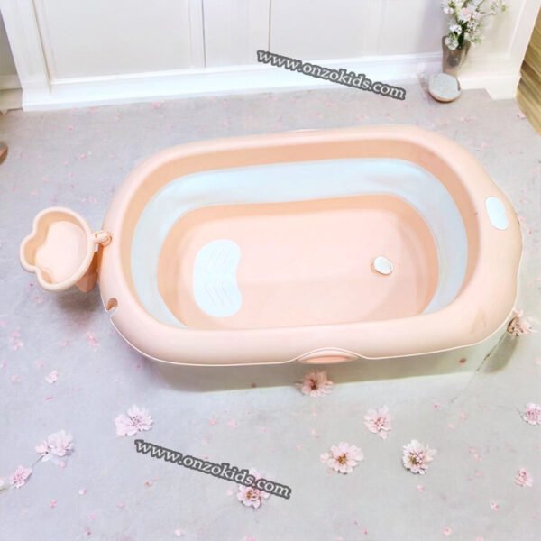 Baignoire pliable avec support réglable pour bébé – Image 5