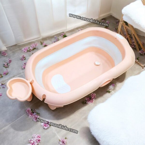 Baignoire pliable avec support réglable pour bébé – Image 6