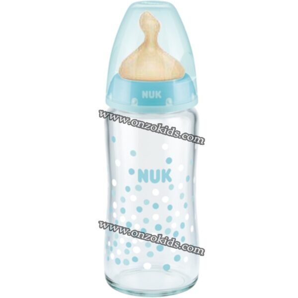Biberon en verre NUK (0-6m) 240ml