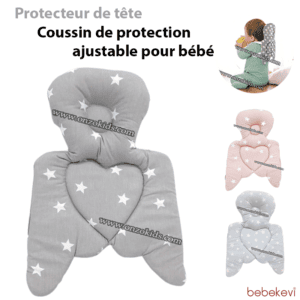 Protecteur de tête | Coussin de protection ajustable pour bébé - bebekevi