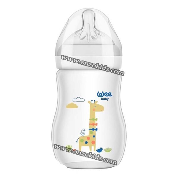 Biberon en plastique naturel 250 ml | 0 - 6 mois - Wee baby – Image 2