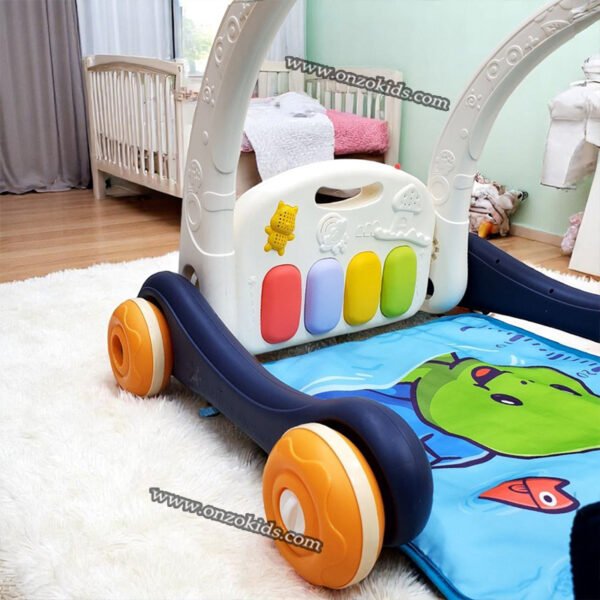 Trotteur Et Tapis D’éveil 2en1 avec musique et jouets – Image 5
