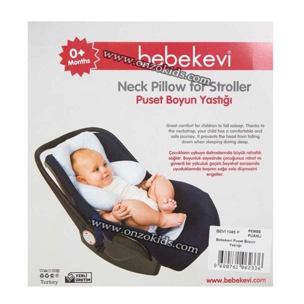 Oreiller de soutien de cou de poussette et maxi cosi - Bebekevi – Image 5
