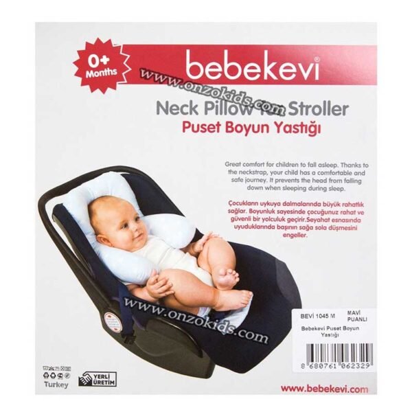 Oreiller de soutien de cou de poussette et maxi cosi - Bebekevi – Image 6