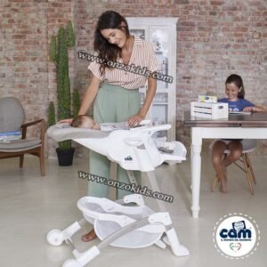 Chaise haute Istante réglable en 8 hauteurs - Cam