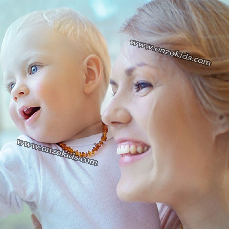 Bracelet ambre bébé avec pierre baltique • Joli Bracelet