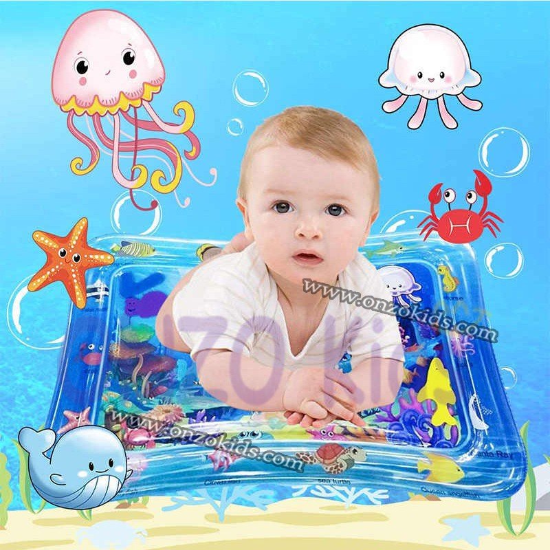 Tapis de jeu gonflable à l'eau - Tapis de jeu pour bébé - Tapis à eau -  Baby Trainer 