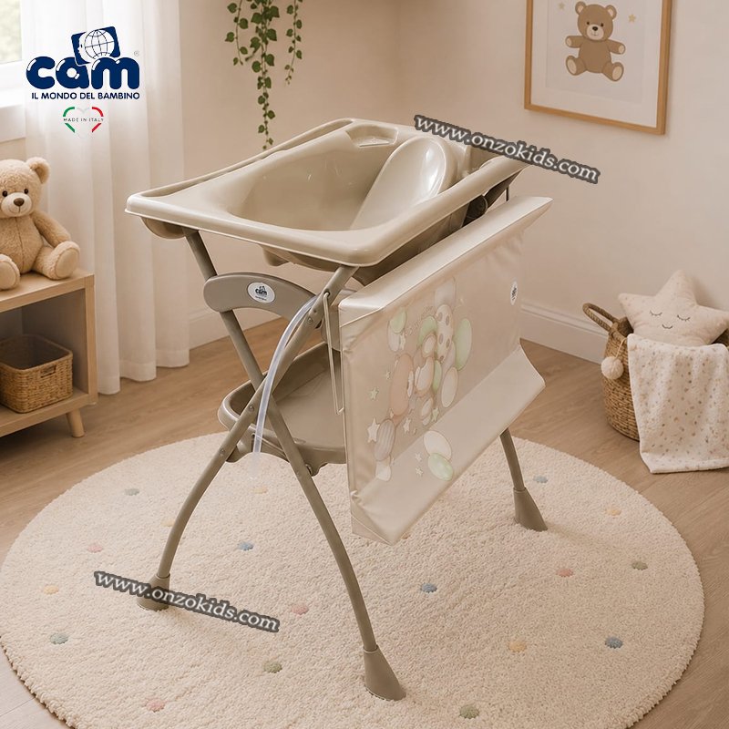 Table a langer pliable avec baignoire Volare - CAM Italie – Image 2