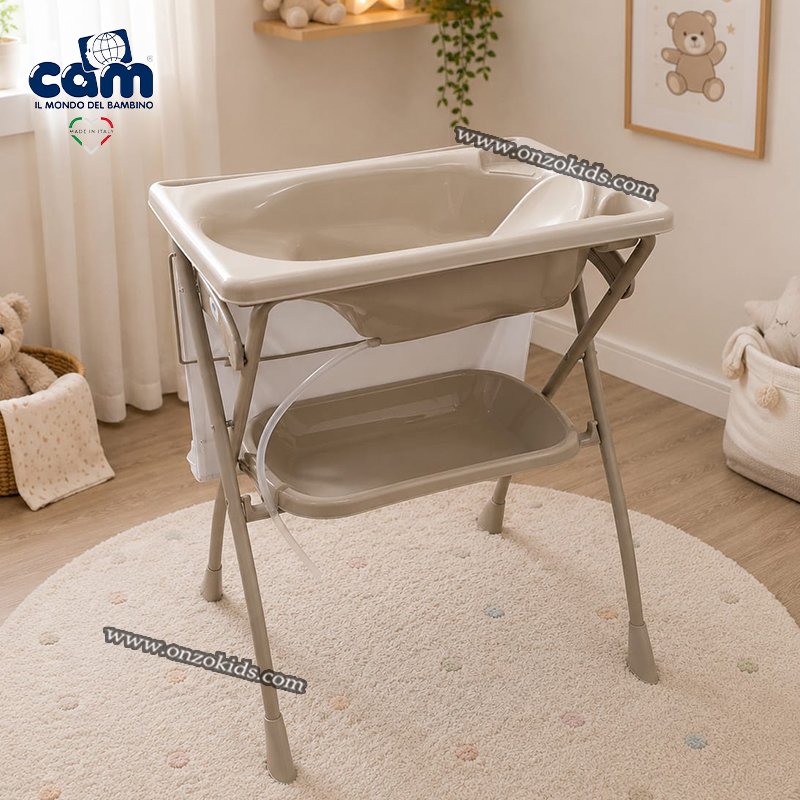 Table a langer pliable avec baignoire Volare - CAM Italie – Image 3