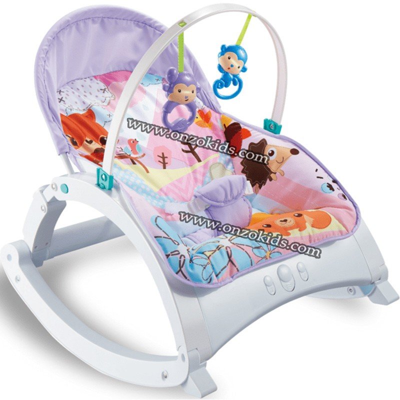 Transat Bébé Avec Musique Et Vibrations – 8 Mélodies, 3 Niveaux De Vibration – Pour Nouveau-nés Jusqu'à 9 Kg – Avec Barre De Jouets Pivotante
