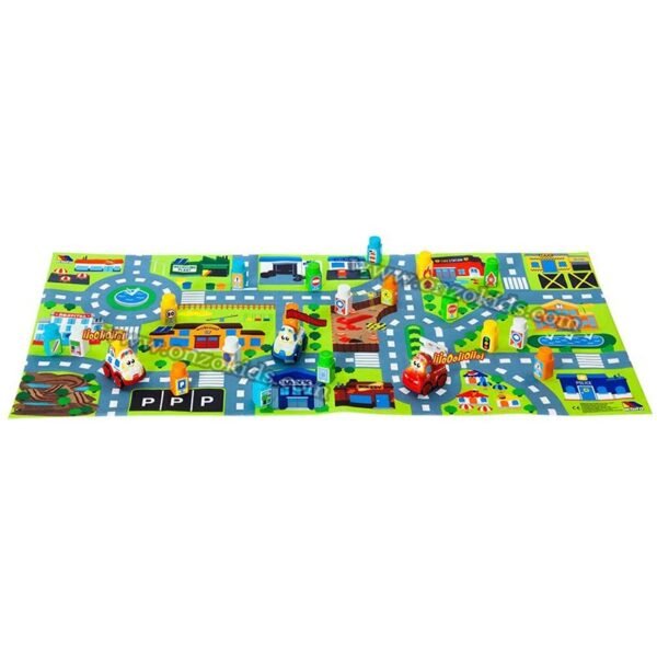 Pack Blocs de construction, Voitures et Tapis -MOLTO – Image 3