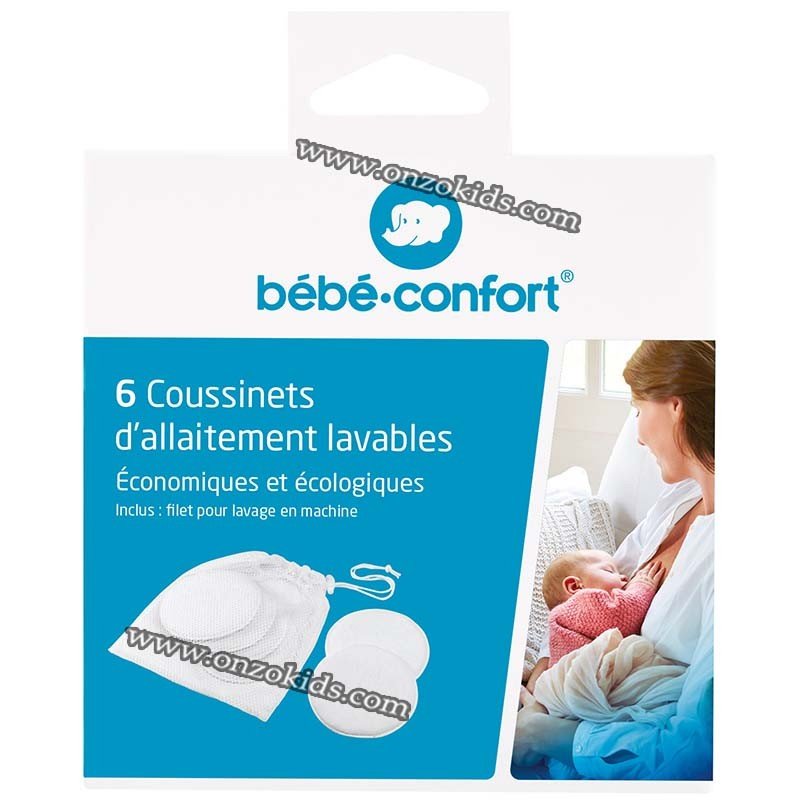 6 Coussinets d'allaitement lavables Bébé Confort