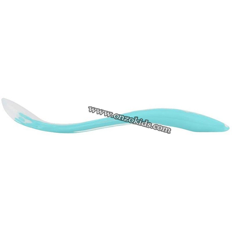 2 Cuillères En Silicone Souple Pour Bébé Dès 4 Mois - Bout Rond, Douces Pour Gencives, Longue Poignée - Rose Et Bleu