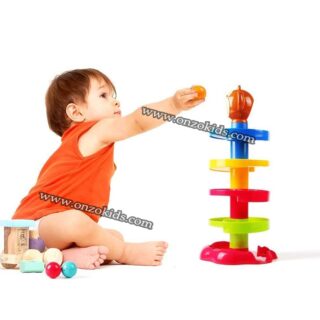 Rampe à balles éducative multicolores