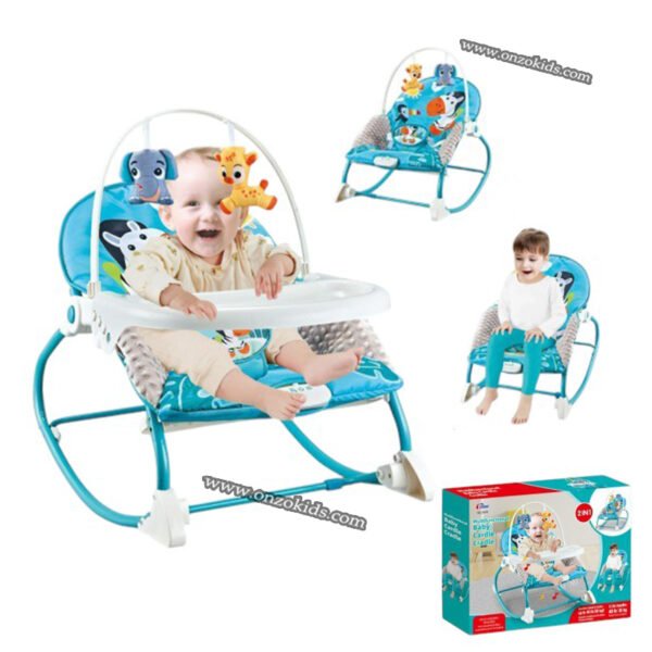 Transat, chaise à manger 2en1 vibrant et musical – Image 2