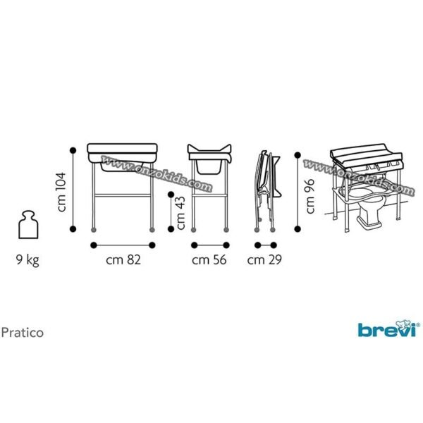 Table à langer Pratico | BREVI – Image 15