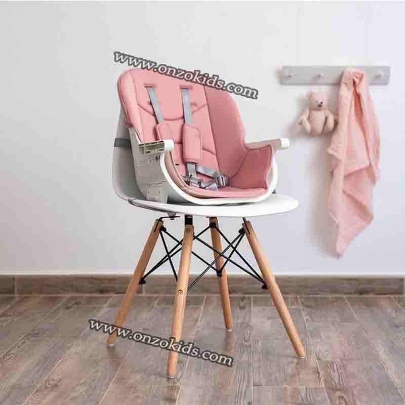 Chaise haute pour enfant multifonctionnelle rose